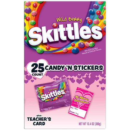 Valentine's Candy Packaging: Wild Berry Skittles