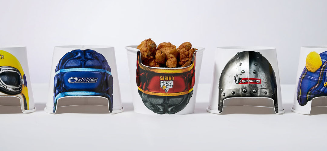 Iconic Packaging: Super Rugby Helmet Buckets