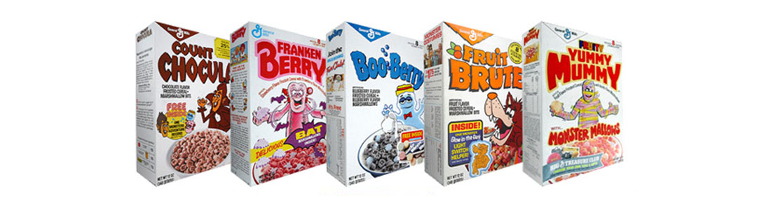 Halloween Cereal Packaging: Monster Cereals, Originals