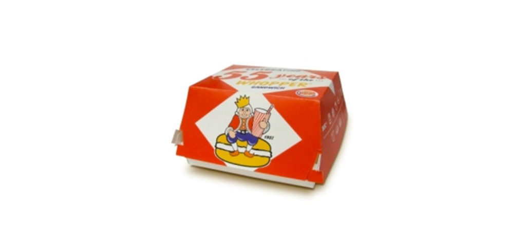 Burger King Whopper: Original Box