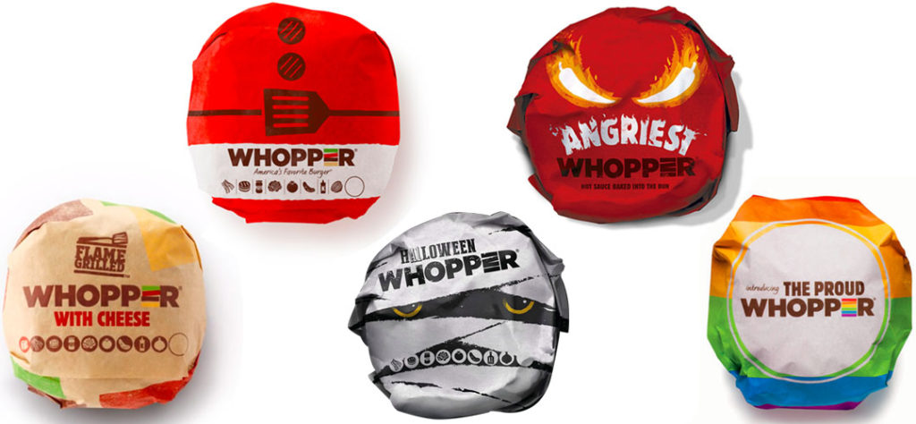 Burger King Whopper: Wrappers