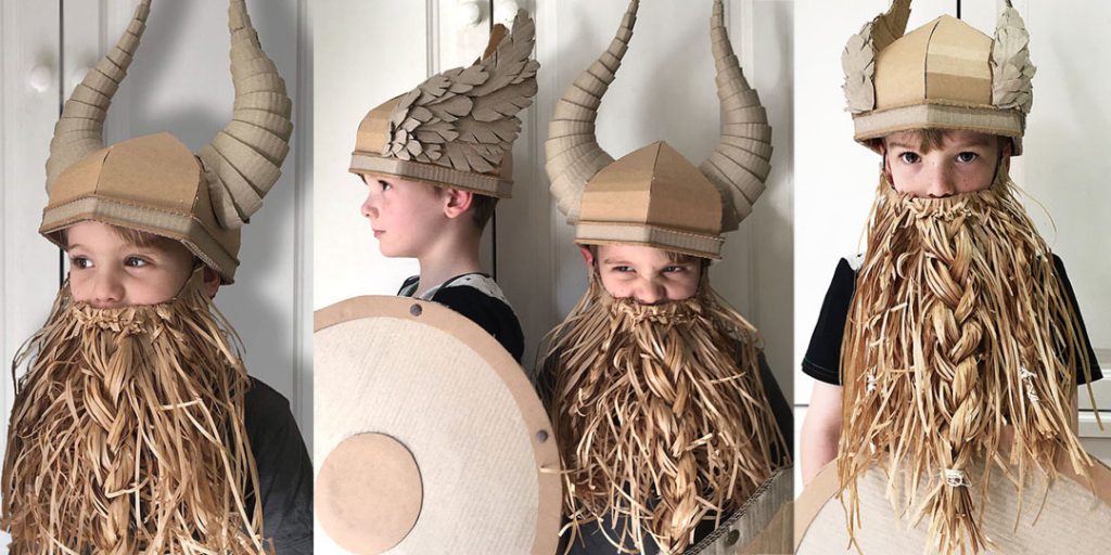 Halloween Corrugated Costumes: Vikings