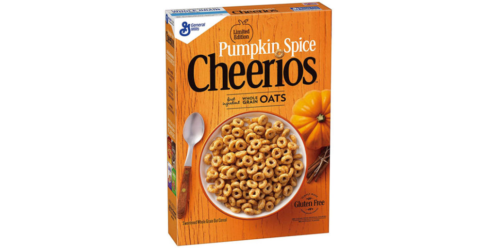 Pumpkin Spice Packaging: Cheerios