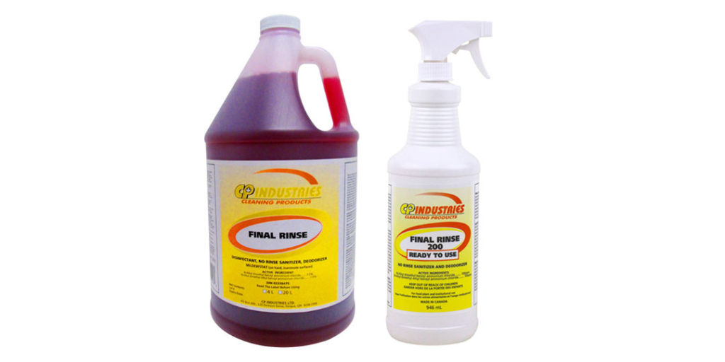 Social Distancing Supplies: Final Rinse Sanitizer & Disinfectant