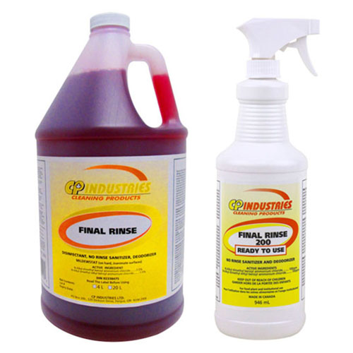 Social Distancing Supplies: Final Rinse Sanitizer & Disinfectant