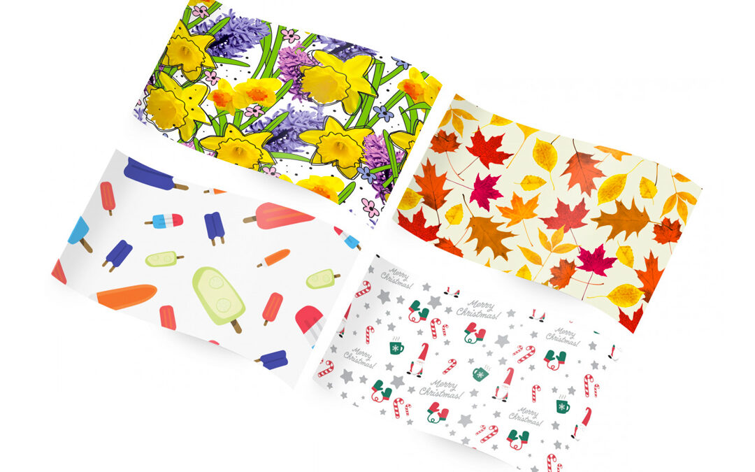 Crafting Seasonal Magic with Printed Tissue Paper