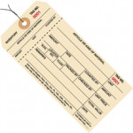 Pre-Wired Inventory Tags - 1-Part Stub Style (8000-8999), 6 1/4 x 3 1/8