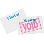 One Day Visitor Badges, 3 x 2