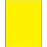 Fluorescent Yellow Removable Laser Labels, 8 1/2 x 11
