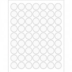 Clear Circle Laser Labels, 1