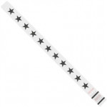 White Stars Tyvek® Wristbands, 3/4 x 10