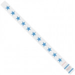 Blue Stars Tyvek® Wristbands, 3/4 x 10
