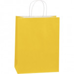 Buttercup Tinted Paper Shopping Bags, Debbie - 10 x 5 x 13