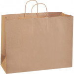 Kraft Paper Shopping Bags, Vogue - 16 x 6 x 12
