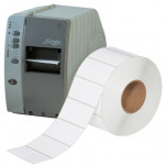 White Industrial Direct Thermal Labels, 4 x 2