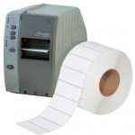 White Industrial Direct Thermal Labels, 4 x 1 1/2
