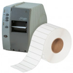White Thermal Transfer Labels, 4 x 1
