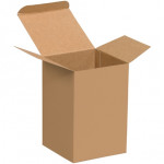 Chipboard Boxes, Folding Cartons, Reverse Tuck, 4 x 4 x 6