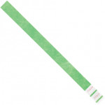 Green Tyvek® Wristbands, 3/4 x 10