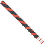 Red Zebra Stripe Tyvek® Wristbands, 3/4 x 10