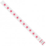 Pink Stars Tyvek® Wristbands, 3/4 x 10