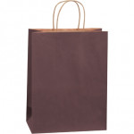 Brown Tinted Paper Shopping Bags, Debbie - 10 x 5 x 13