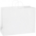 White Paper Shopping Bags, Vogue - 16 x 6 x 12