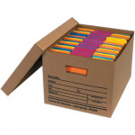 Economy File Storage Boxes with Lid, 15 x 12 x 10