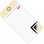 Inventory Tags - 3-Part Carbon Style with Adhesive Strip (0000-0499), 6 1/4 x 3 1/8