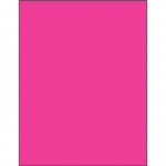 Fluorescent Pink Laser Labels, 8 1/2 x 11