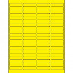 Fluorescent Yellow Laser Labels, 1 15/16 x 1/2