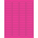 Fluorescent Pink Laser Labels, 1 3/4 x 1/2