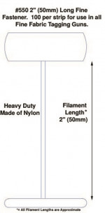 Fine Fabric Micro-Spaced Nylon Tagging Fasteners, 2