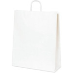 White Paper Shopping Bags, Queen - 16 x 6 x 19 1/4