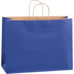 Parade Blue Tinted Paper Shopping Bags, Vogue - 16 x 6 x 12