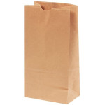 Kraft Paper Hardware Bags, #12, Virgin - 7 1/8 x 4 1/2 x 13 3/4