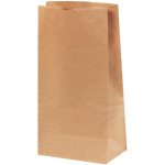 Kraft Paper Hardware Bags, #25, Virgin - 8 1/4 x 5 1/4 x 18