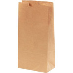 Kraft Paper Hardware Bags, #16, Virgin - 7 3/4 x 4 3/4 x 16