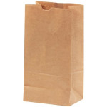 Kraft Paper Hardware Bags, #6, Virgin - 6 x 3 5/8 x 11