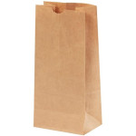 Kraft Paper Hardware Bags, #5, Virgin - 5 1/4 x 3 7/16 x 10 15/16