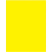 Fluorescent Yellow Removable Laser Labels, 8 1/2 x 11"