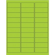 Green Removable Laser Labels, 2 5/8 x 1"