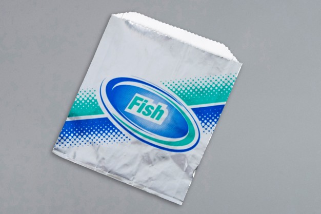 Foil Fish Sandwich Bags, 6 x 3/4 x 6 1/2"