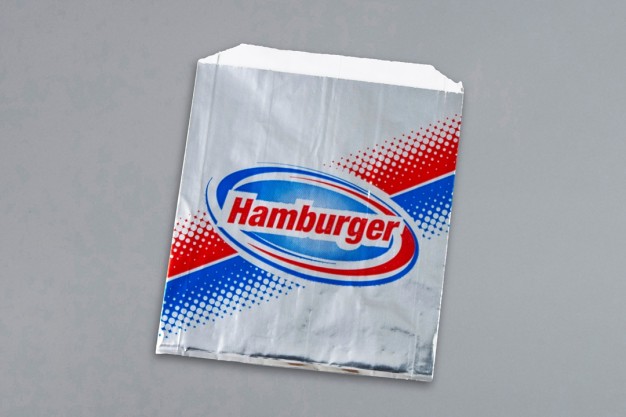 Foil Hamburger Sandwich Bags, 6 x 3/4 x 6 1/2"
