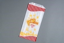 White Printed Popcorn Bags, 3.25 x 5 x 1.25 x 10" - 8 Pack(s) of 350