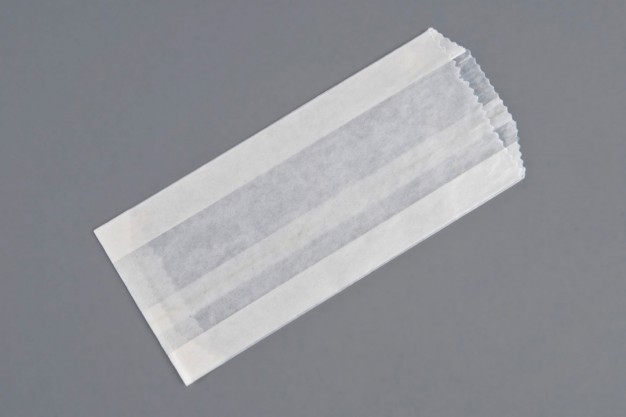 Gusseted Glassine Bags, 3 1/2 x 2 x 7 3/4"