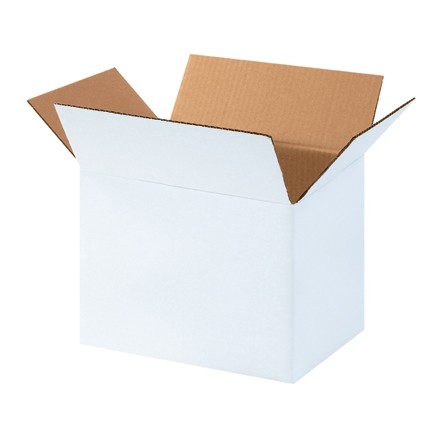 Corrugated Boxes, 11 1/4 x 8 3/4 x 12", White