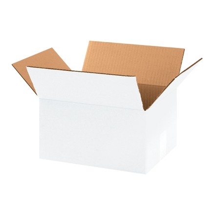 Corrugated Boxes, 11 1/4 x 8 3/4 x 6", White