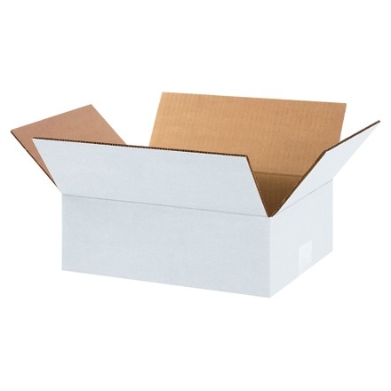 Corrugated Boxes, 12 x 9 x 4", White