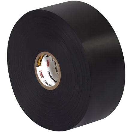 3M 130C Linerless Electrical Tape, 1 1/2" x 30', Black